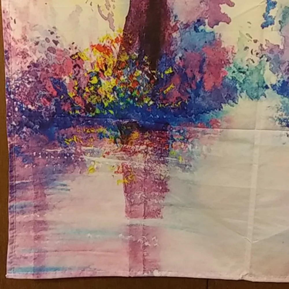 A walk in the Park Watercolor Wall Tapestry NEW